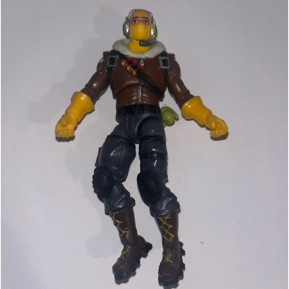 FORTNITE RAPTOR SOLO MODE-ROYAL AIR FORCE‎ TEST PILOT 4” FIGURE EUC